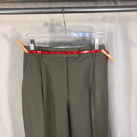 Zara size M Khaki wide leg trousers - Picture 5 of 12